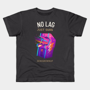 No Lag Just Swag Arcade Gaming Kids T-Shirt